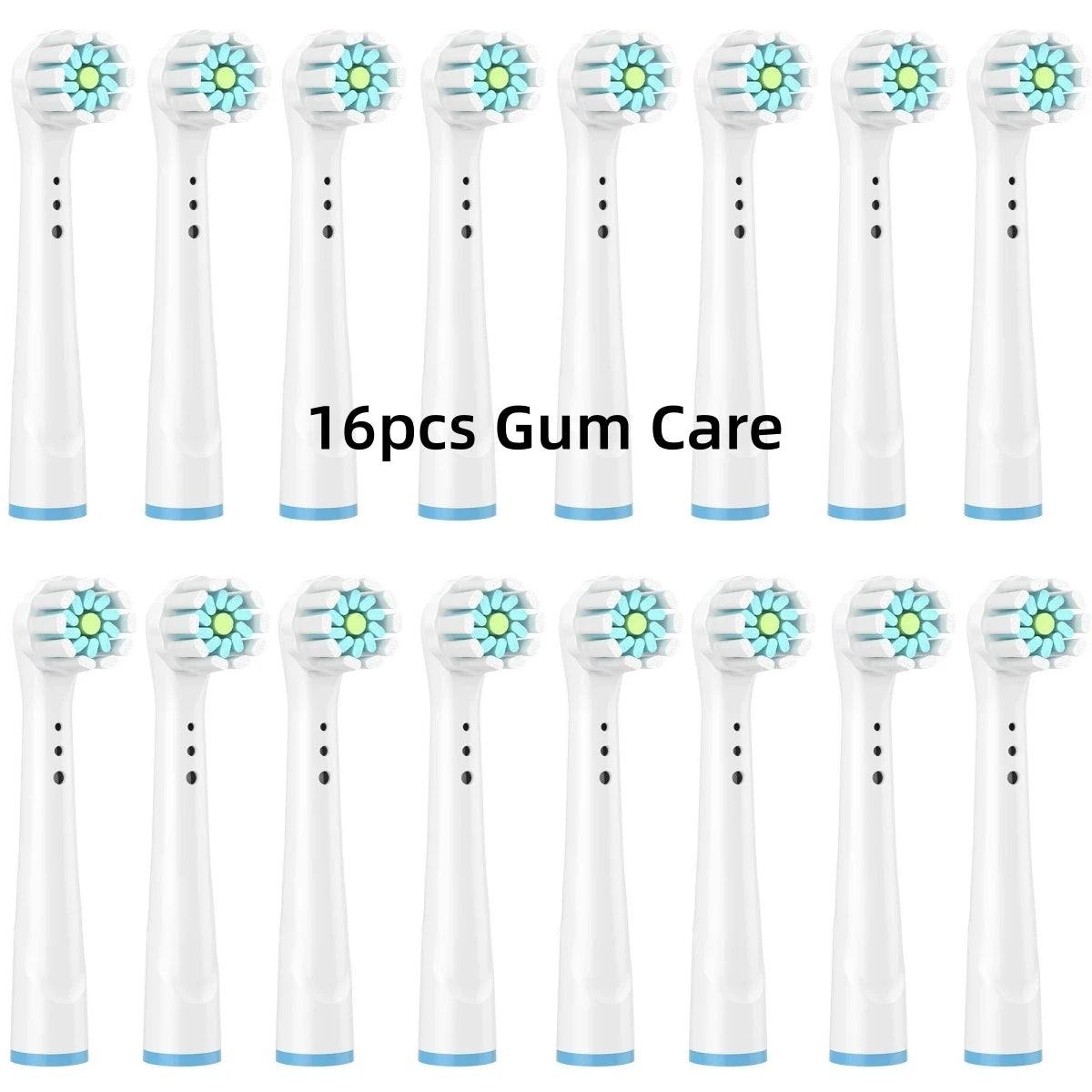 16/20PCS Oral-B Compatible Toothbrush Heads • Replacement Brush Nozzles • Sensitive, Floss & Cross Action Refills