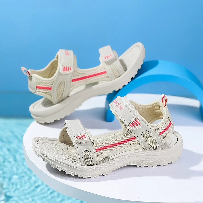 Children’s Breathable Sports Sandals – Soft Sole Casual Beach Shoes for Boys & Kids