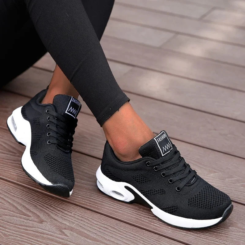 Women’s Platform Casual Sneakers – Breathable Mesh, Chunky Summer Sports Shoes