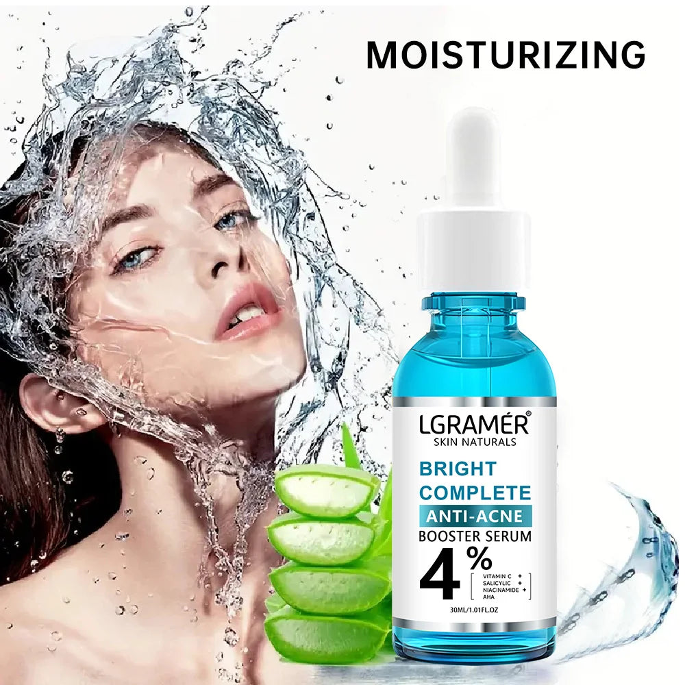 Garnier Bright Complete 30x Vitamin C Serum – Niacinamide Booster Essence for Whitening, Acne Mark Fading & Skin Repair (30ml)