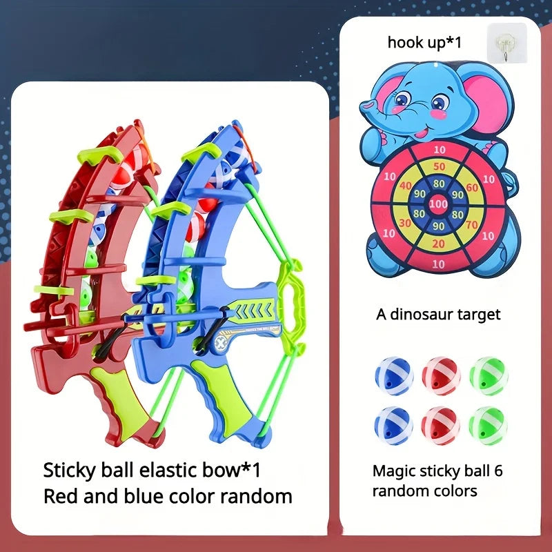 مجموعة ألعاب لوحة رمي السهام من مونتيسوري مع مقلاع - لعبة آمنة للاستخدام الداخلي والخارجي للأطفال من سن 3 سنوات فما فوق