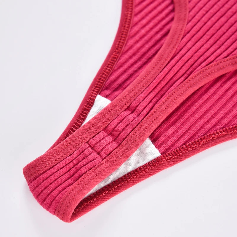 3PCS Women's Cotton Antibacterial Panties – Solid Color G-String, Quick Drying, Soft & Breathable Underwear