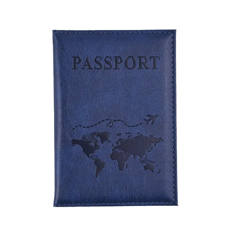 Colorful PU Passport Holder – Travel Wallet for Tickets & Credit Cards