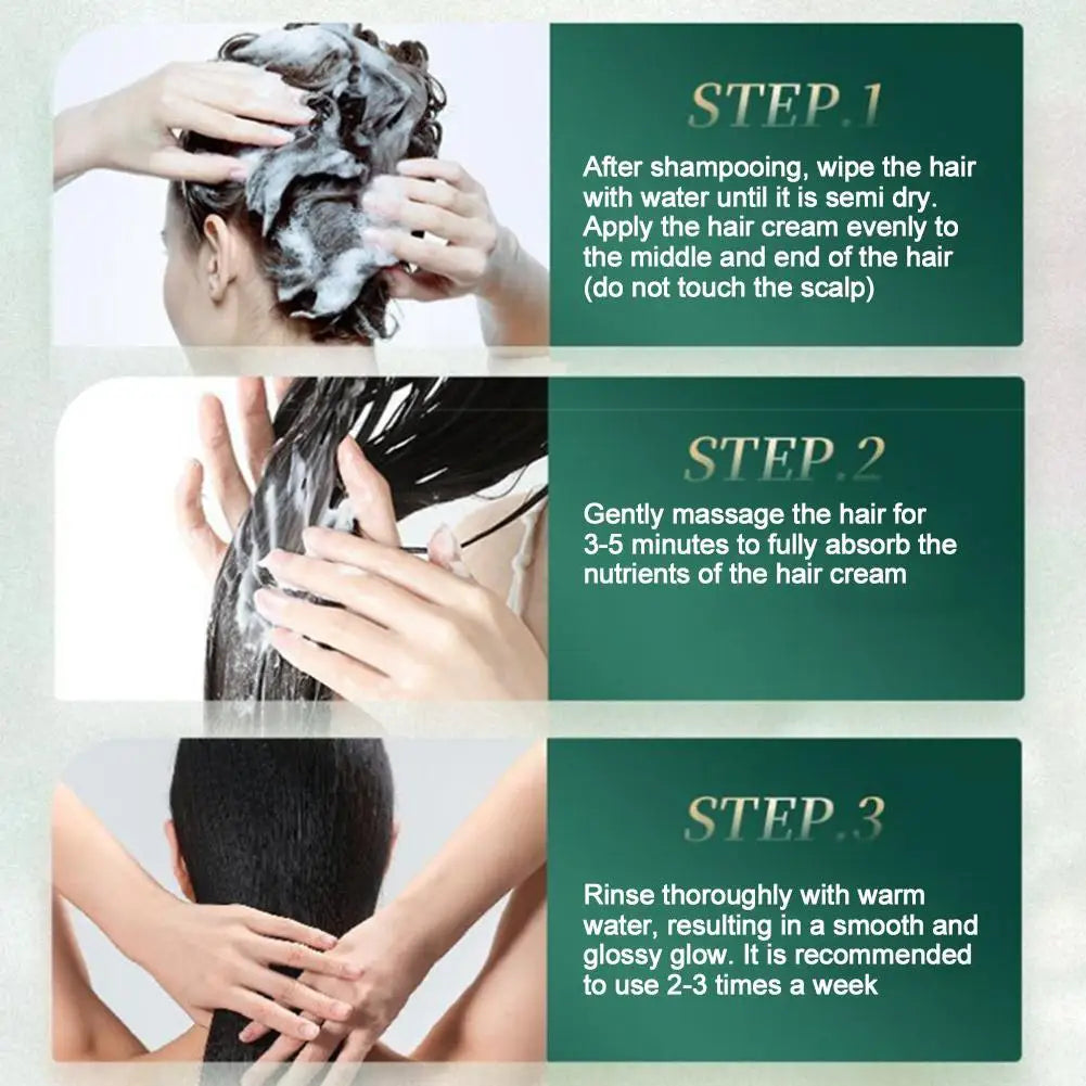 قناع الكيراتين بولي ببتيد لإصلاح الشعر بعمق - 250 جرام كريم ترميم مكثف للشعر الجاف والتالف أو المحروق