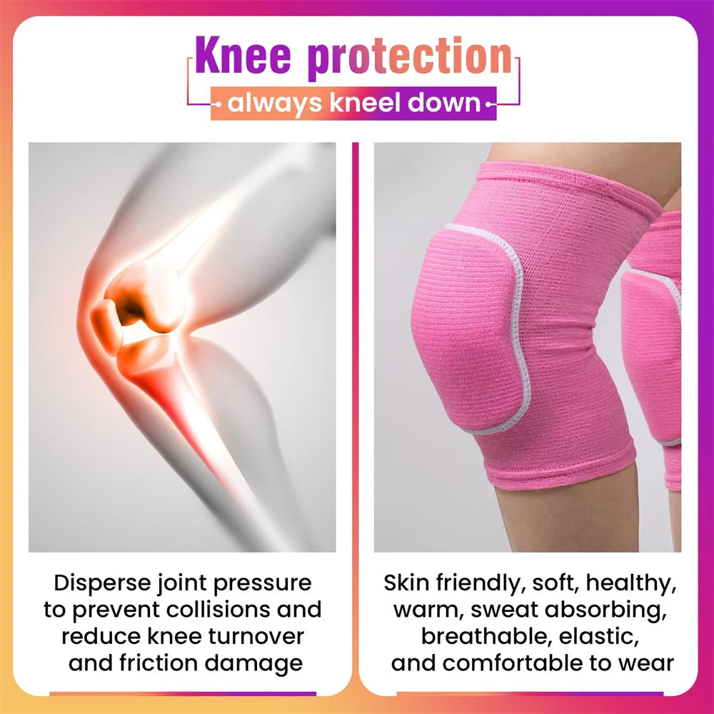 Volleyball Knee Pads | Soft Breathable Protective Knees for Men, Women & Kids – Ideal for Dance, Yoga & Sports