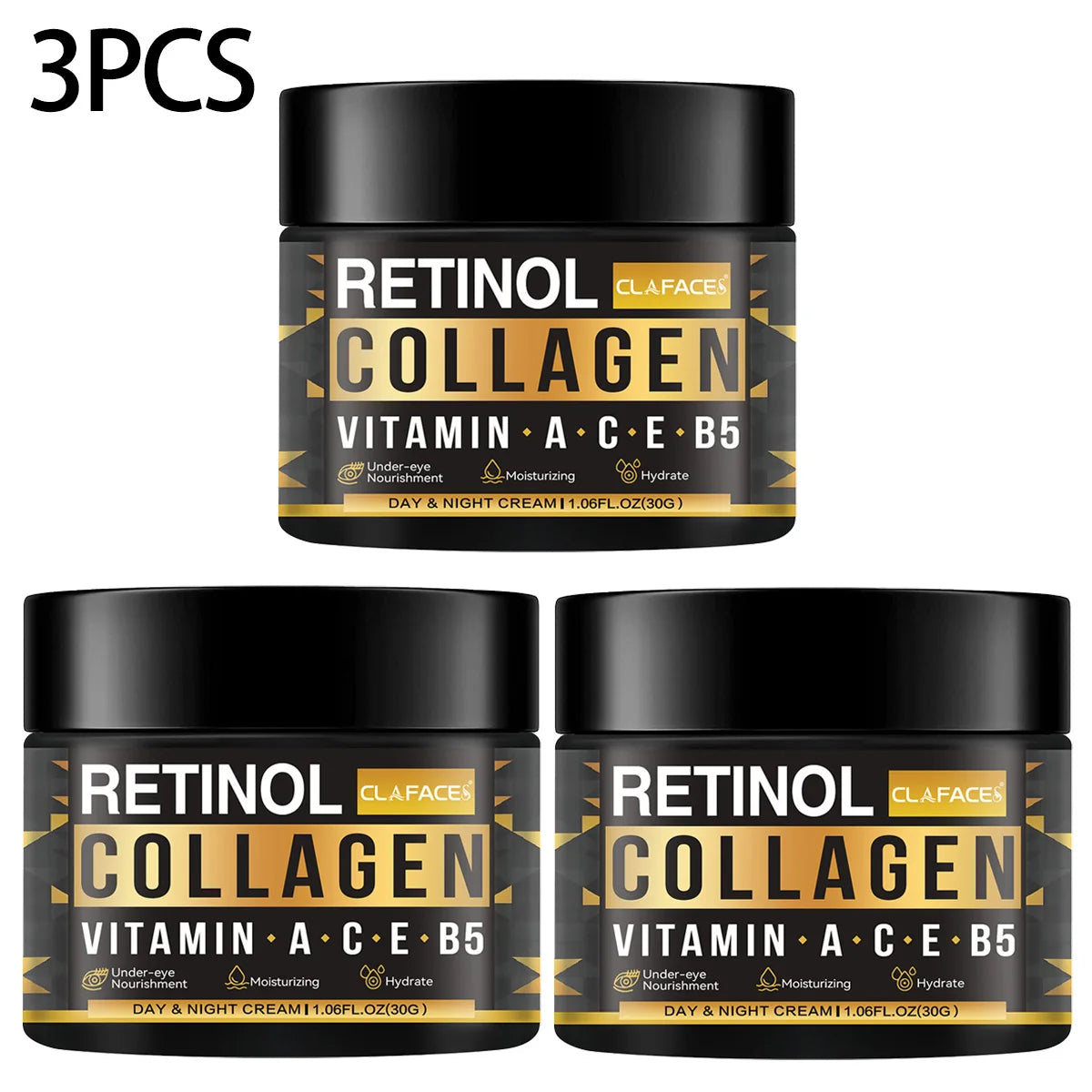 Men’s Retinol Collagen Face Cream – Moisturizing, Brightening & Firming Anti-Wrinkle Skincare