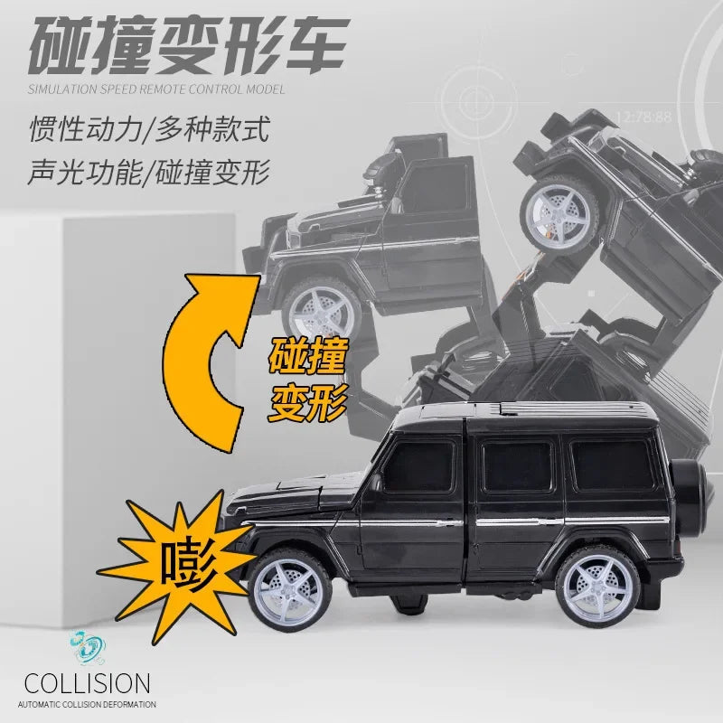 Shape-Shifting Robot Car Toy – Inertial Impact One-Button Transform Car