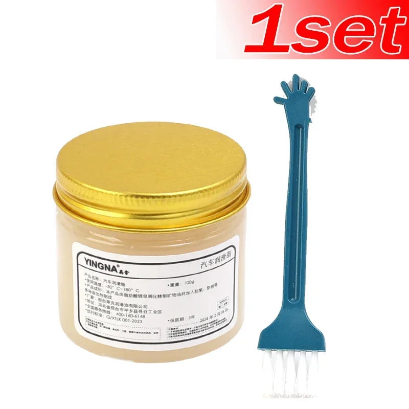Car Sunroof Track Lubricating Grease Door Noise Antirust Oil White Mechanical Maintenance Gear Bearing Grease Kit