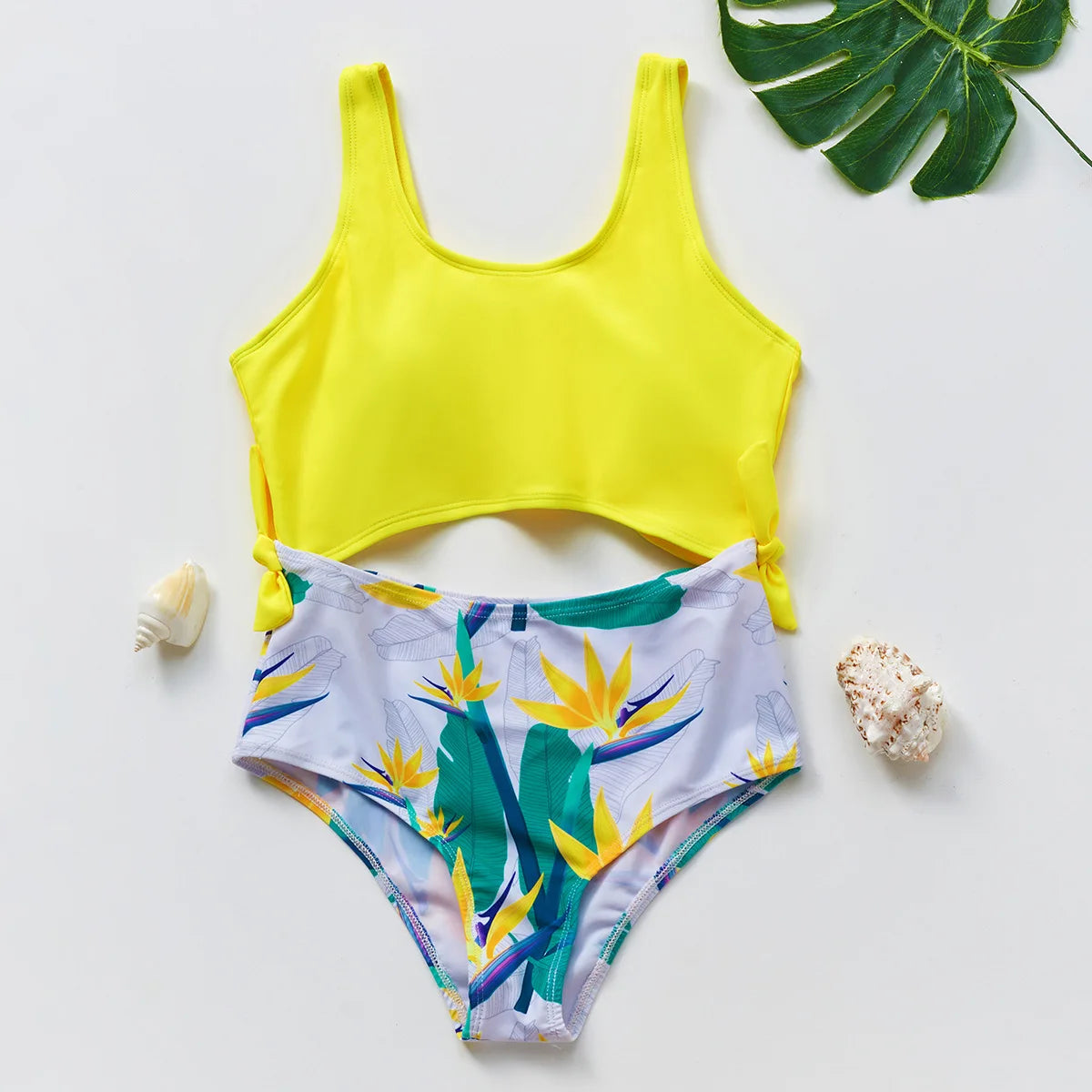 Baby Girls Two-Piece Tankini Swimsuit Fish Scale Print Summer Beachwear