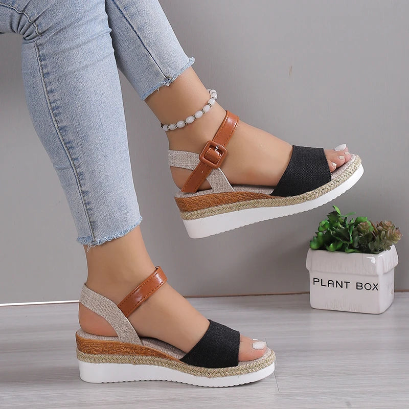 Summer Women’s Sandals – Elegant Wedge Shoes for Parties, Casual & Outdoor Wear