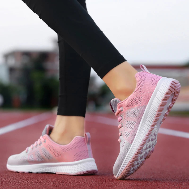 Women’s Platform Sport Shoes – Fashion Sneakers for Spring & Winter, Running Flats for Ladies