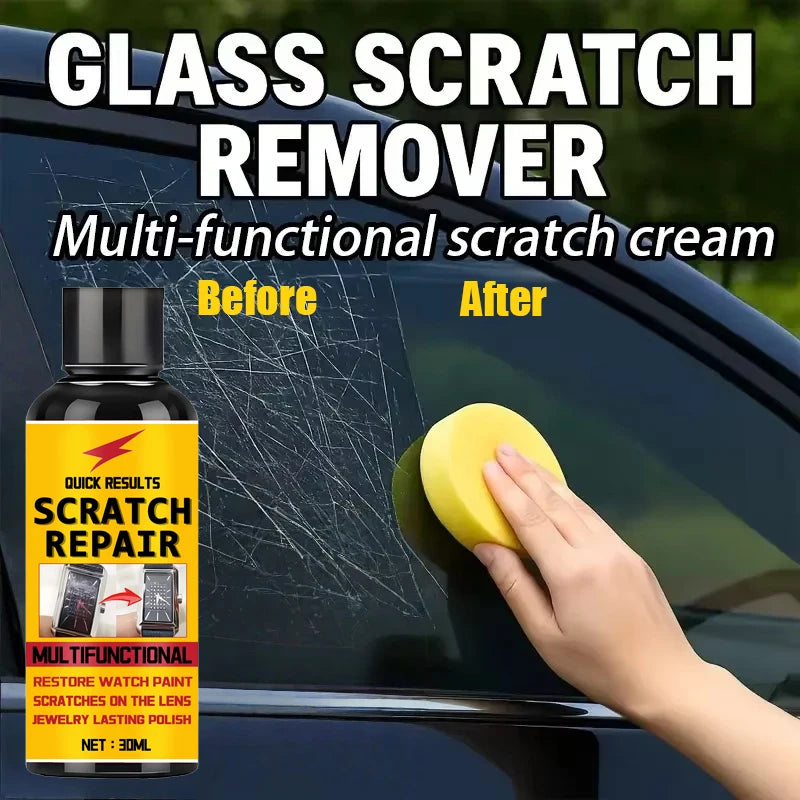 Glass Scratch Repair Paste for Windshields, Bathroom Glass Doors & Windows Polishing Restoration Paste