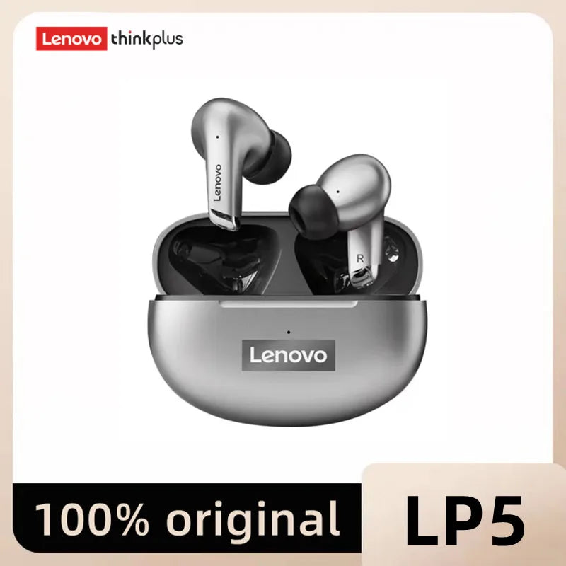 Lenovo LP5 TWS Bluetooth Earphones | 9D HiFi Stereo, Sports Waterproof Wireless Earbuds for iPhone & Xiaomi