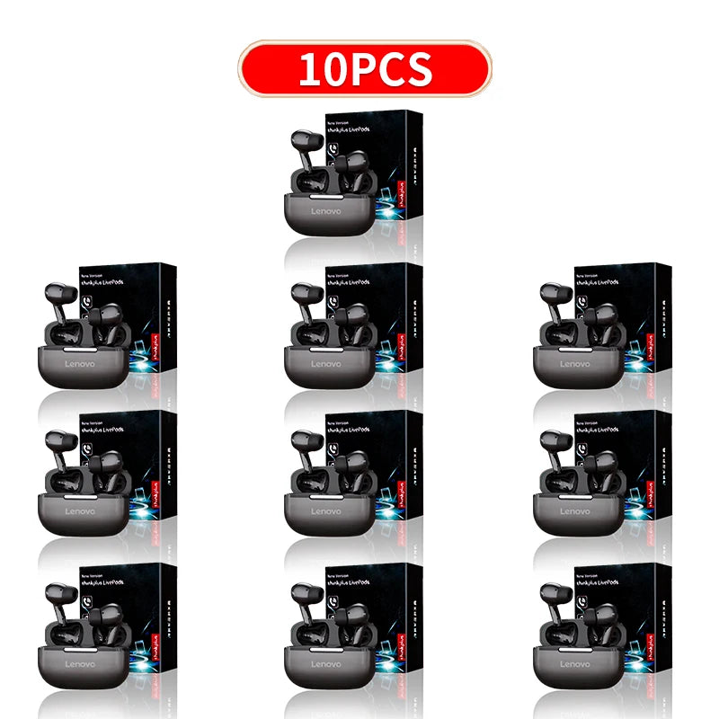 سماعات بلوتوث أصلية من Thinkplus - سماعات أذن لاسلكية مزودة بميكروفون، ونظام ستيريو هاي فاي، وتحكم باللمس