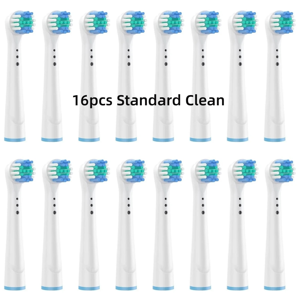 16/20PCS Oral-B Compatible Toothbrush Heads • Replacement Brush Nozzles • Sensitive, Floss & Cross Action Refills