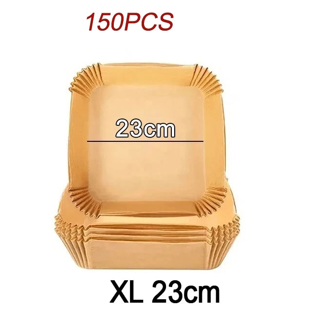 بطانات ورقية للاستخدام مرة واحدة في مقلاة الهواء - صواني خبز غير لاصقة مربعة ودائرية لكوسوري ونينجا