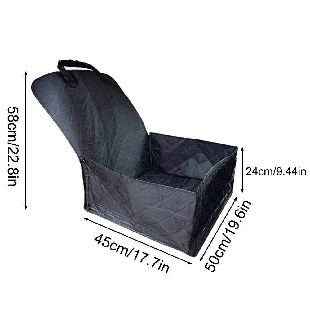 Oxford Cloth Pet Car Seat Mat – Stain-Resistant Washable Dog & Cat Passenger Seat Protector