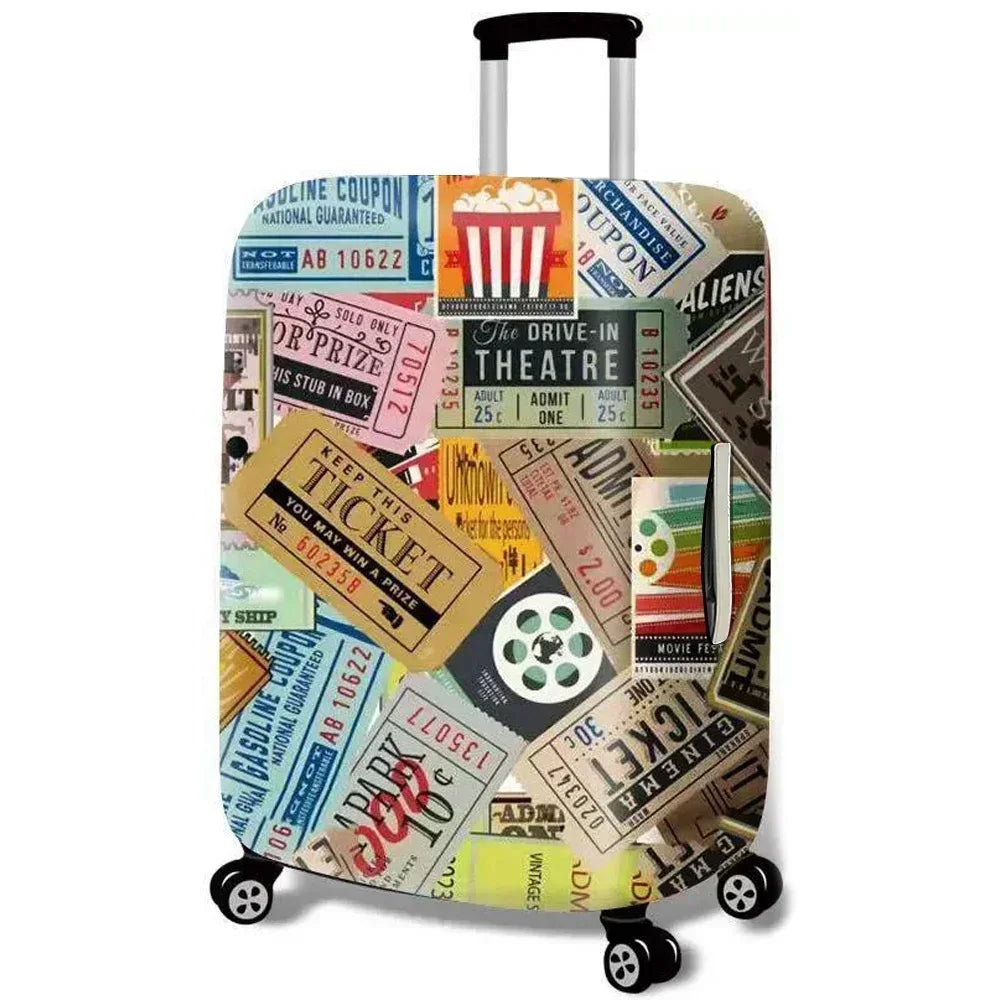 Luggage Cover Suitcase Protector | Washable Travel Accessories for 18-32 Inch Suitcases | Prevent Scratches & Dirt