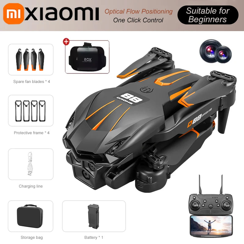 Xiaomi D88 8K Dual Camera GPS Drone | 5G WiFi VR FPV Aerial Photography Quadcopter with Brushless Motor & Intelligent Obstacle Avoidance