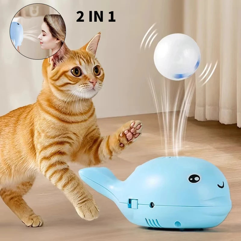 Electric Floating Ball Cat Toy – USB-Powered Interactive Cartoon Toy for Kittens & Cats | Portable Training & Play Ball