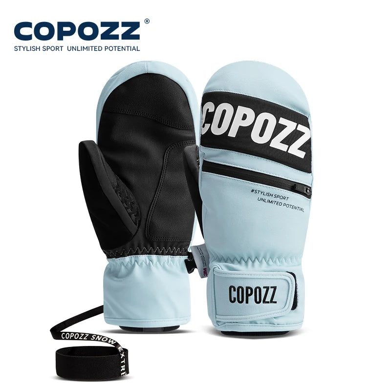 COPOZZ 3M Thinsulate Snowboard Ski Gloves – Thick Windproof Thermal Winter Mittens for Adults & Teenagers, Snowmobile Sports