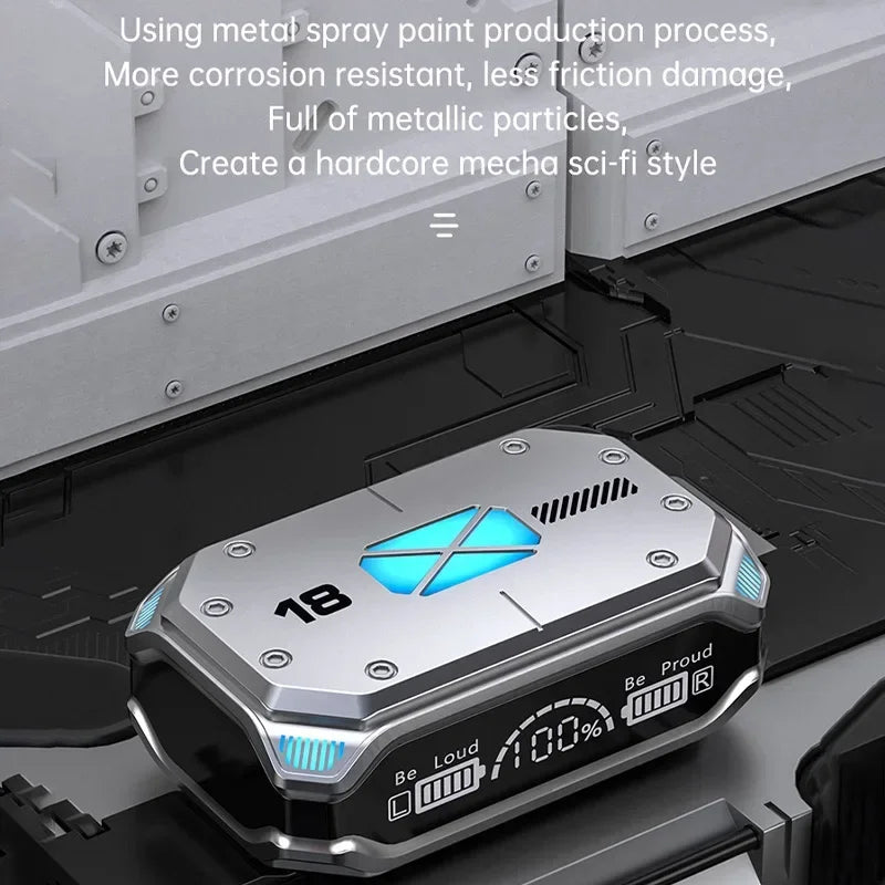 سماعات أذن لاسلكية بتقنية البلوتوث M41 | سماعات أذن ستيريو ذكية تعمل باللمس مع إضاءة LED وشاشة رقمية