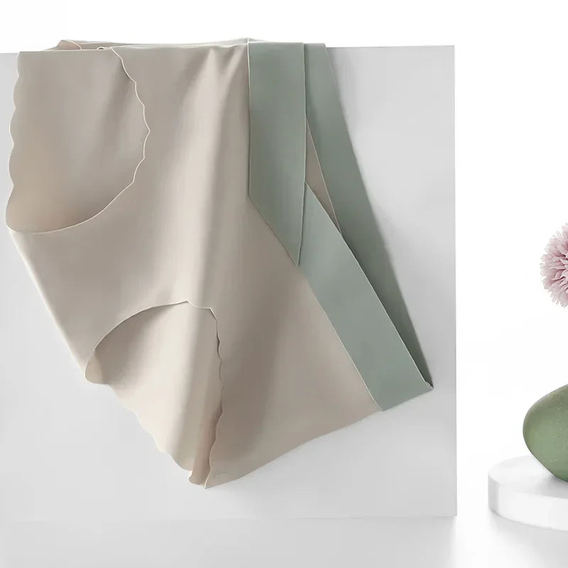 Summer Thin Ice Silk Seamless Maternity Low Waist Panties Cool Belly Underwear for Pregnant Women