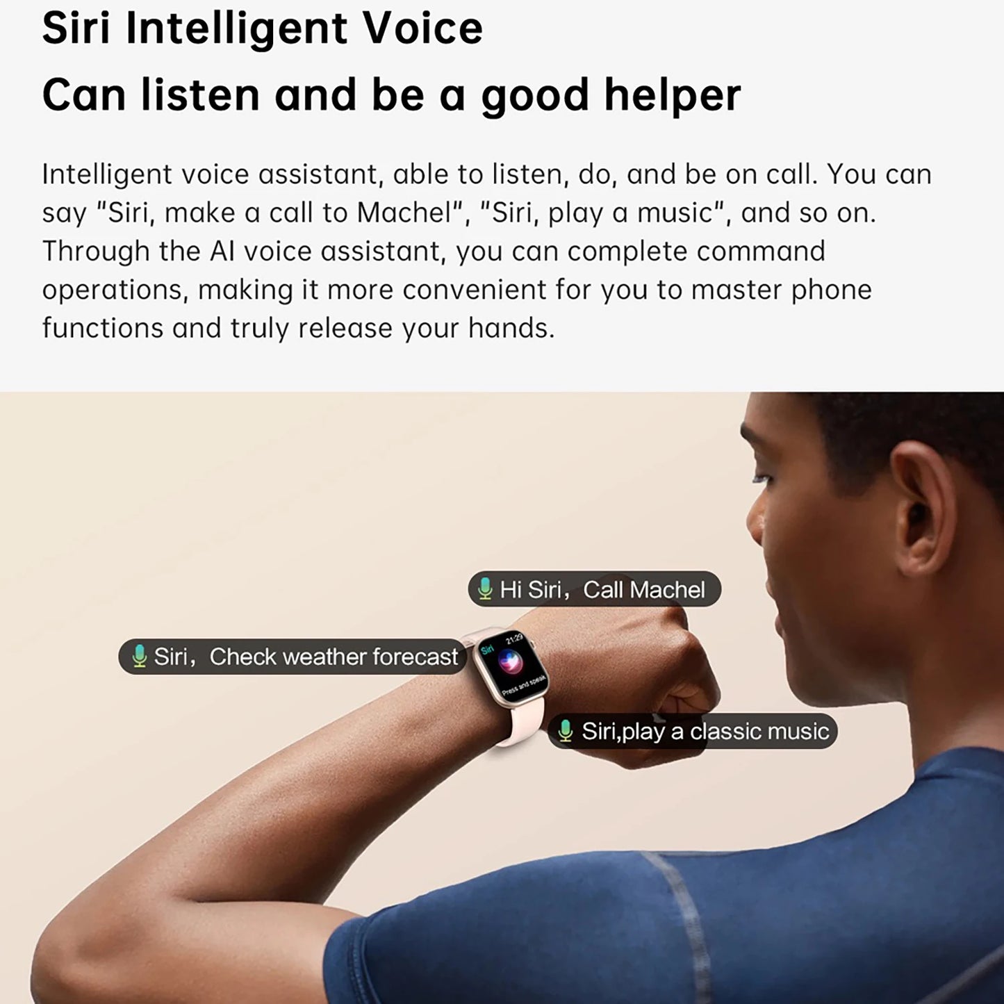 ساعة الموضة الجديدة 5 للرجال والنساء - شاشة AMOLED عالية الدقة، معدل ضربات القلب، مكالمات بلوتوث، NFC، نظام تحديد المواقع العالمي (GPS)