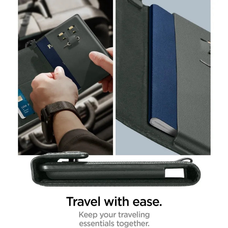 RFID Passport Holder Wallet – Leather Travel Organizer for Men & Women