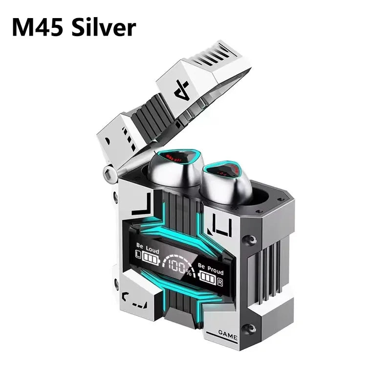 سماعات أذن لاسلكية بتقنية البلوتوث M41 | سماعات أذن ستيريو ذكية تعمل باللمس مع إضاءة LED وشاشة رقمية