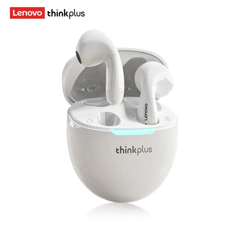 2025 Lenovo LP48 TWS Earphones | Bluetooth 5.4 Wireless Half In-Ear Headset with Noise Reduction for iPhone & Huawei