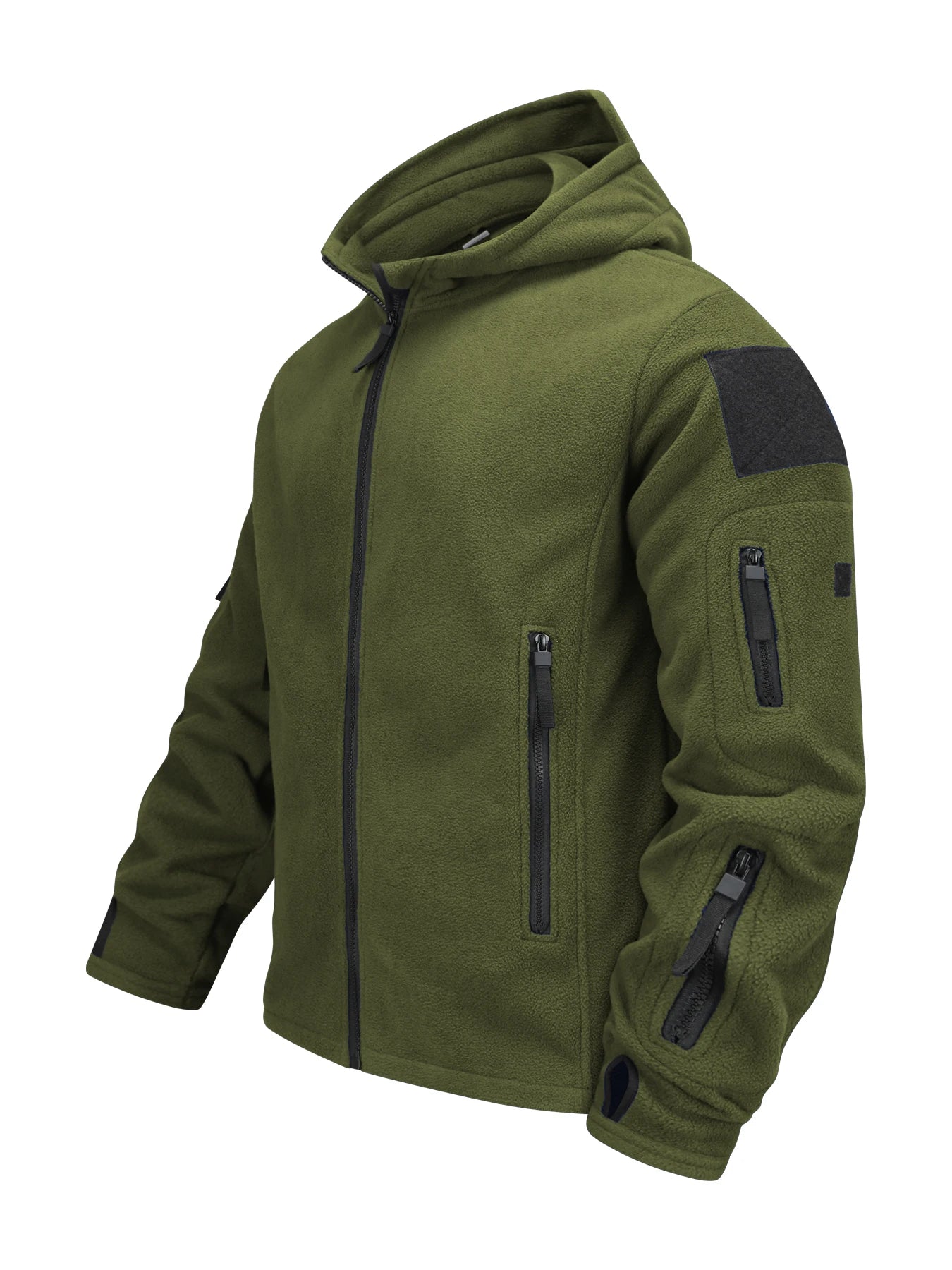 Men’s US Military Tactical Soft shell Jacket – Winter Thermal Fleece Hooded Outdoor Coat