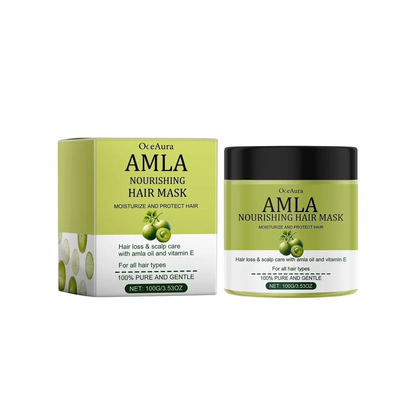 Original Amla Oil Hair Treatment – Deep Moisturizing & Repair Mask for Damaged, Dry, Frizzy Hair & Split Ends
