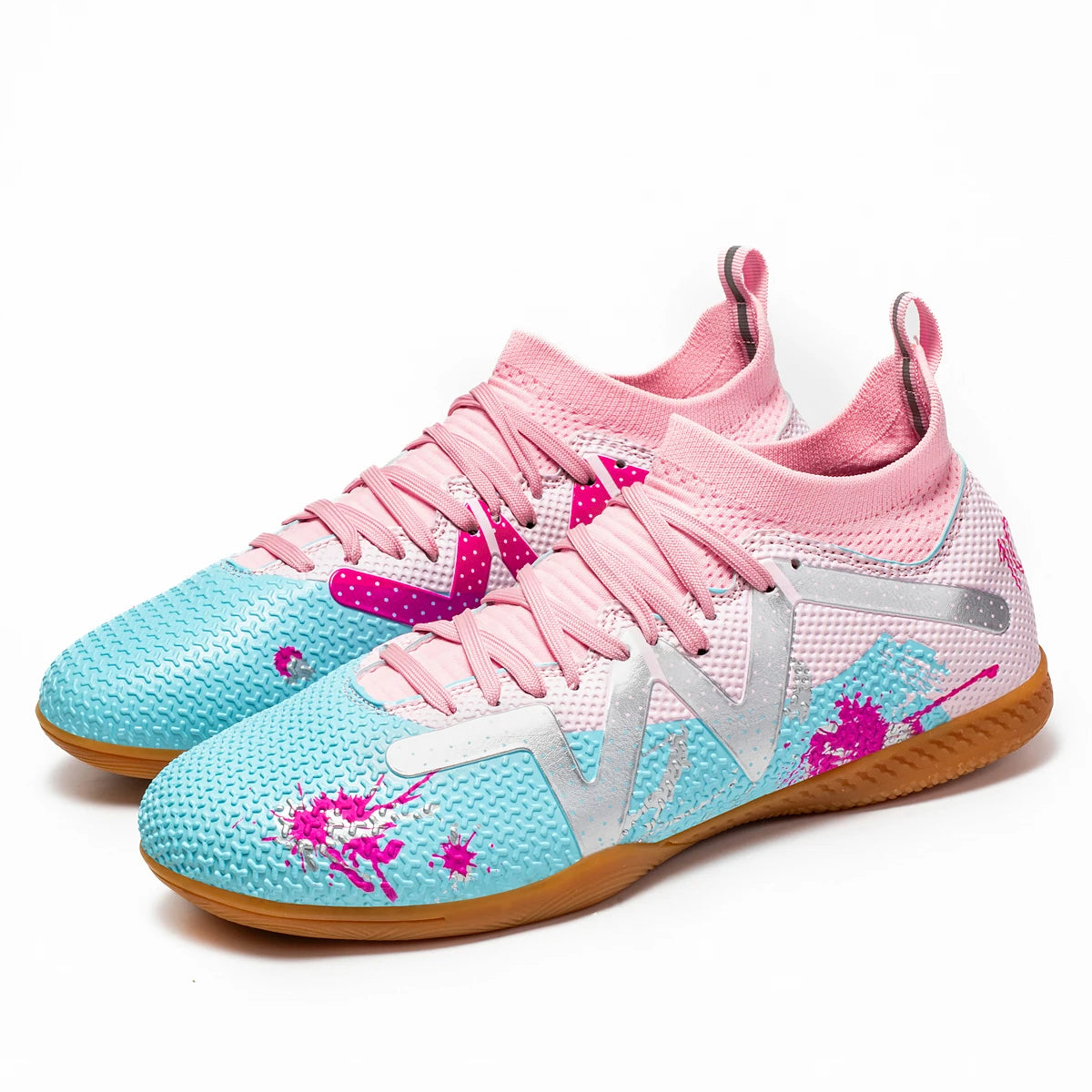 Professional Men's Indoor Football Shoes – Flat Bottom, Durable & Comfortable Non-Slip Soccer Training Shoes for Adults & Teenagers