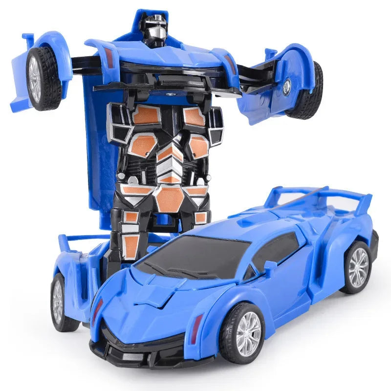 Shape-Shifting Robot Car Toy – Inertial Impact One-Button Transform Car