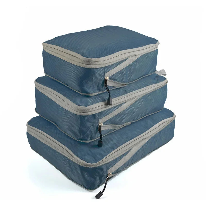 Compression Packing Cubes for Travel | Ultralight Expandable Luggage Organizers & Packing Bags