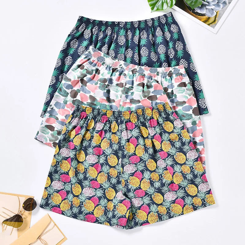 1PC Men's Boxer Briefs | 100% Cotton Soft Stretch Underwear | Comfortable Loose Home Aloe Shorts