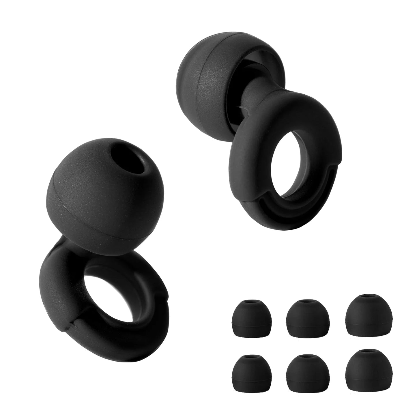 HUAK  03 Silicone Earplugs • Swimming & Sleep • Noise Reduction • Soundproof Hearing Protection • Reusable Loop Earplugs