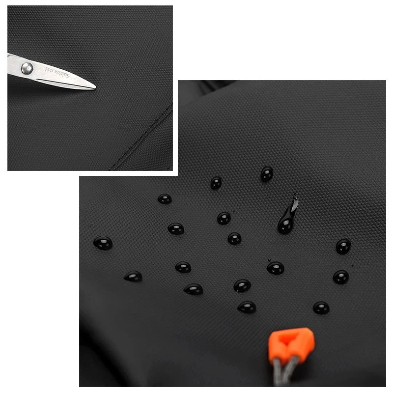 حقيبة ظهر فاخرة للكمبيوتر المحمول للرجال - حقيبة سفر عالية الجودة مقاومة للماء مقاس 15.6 بوصة، حقيبة ظهر مدرسية أنيقة بسعة كبيرة للرجال