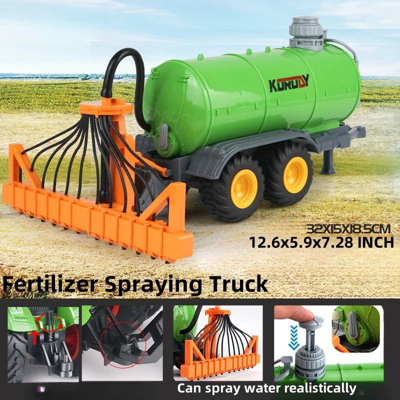 Large Scale Tractor Toy Set – DIY Farm Truck & Trailer Playset for Kids