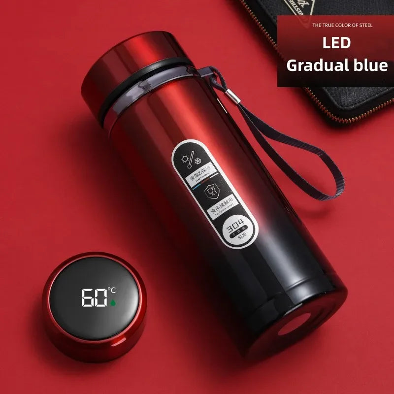 500ml–1L Stainless Steel Thermos Bottle – SUS304 Vacuum Flask with LED Temperature Display