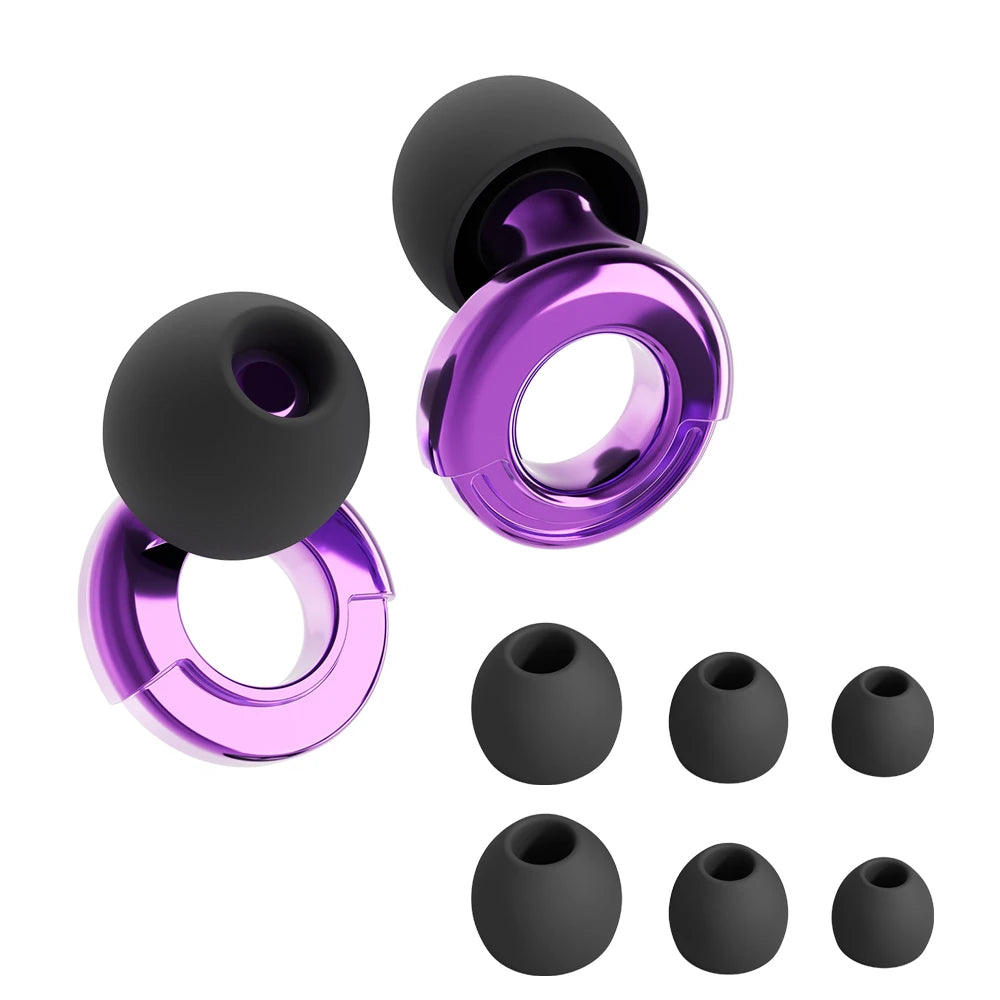 HUAK  03 Silicone Earplugs • Swimming & Sleep • Noise Reduction • Soundproof Hearing Protection • Reusable Loop Earplugs