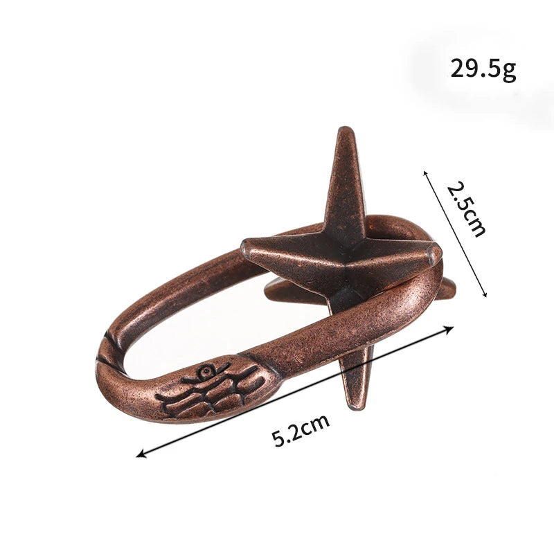 Classic Metal Lock Puzzle – IQ Brain Teaser Magic Puzzle Game for Kids & Adults | Funny Gift Toy