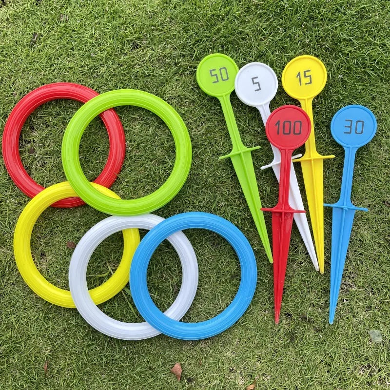 Outdoor Ring Toss Set | Beach & Grass Sports Game Equipment – Fun Throwing Game for Yard and Courtyard