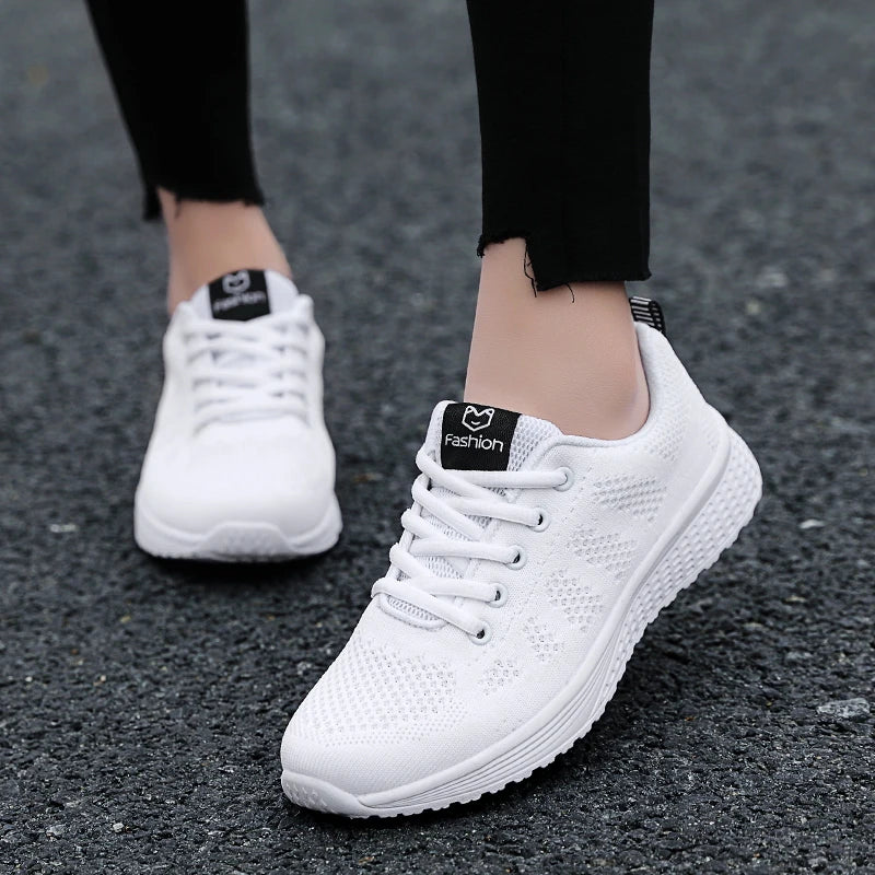 Women’s Platform Sport Shoes – Fashion Sneakers for Spring & Winter, Running Flats for Ladies