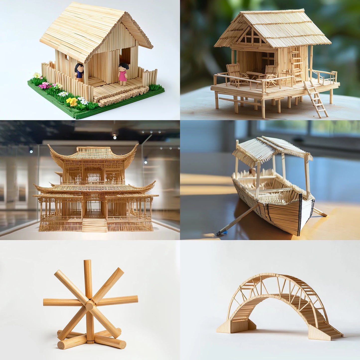 20–50pcs 30cm Round Wooden Bamboo Sticks – DIY Craft Material for Handmade Projects, Model Building & Woodworking