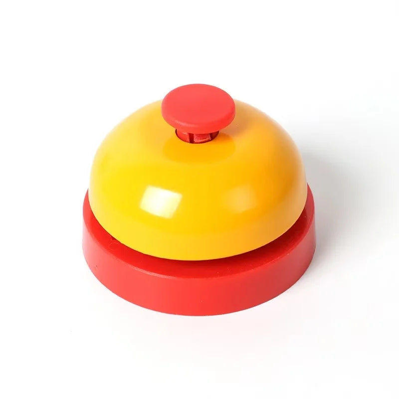 New Metal Hand Bell – Durable Hand-Press Service Bell for Table Games, Clapping Signals & Toy Accessories