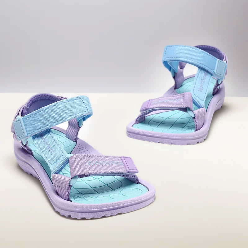 Girls’ Summer Sandals – Breathable Open-Toe Sport Shoes for Outdoor Beach Walking