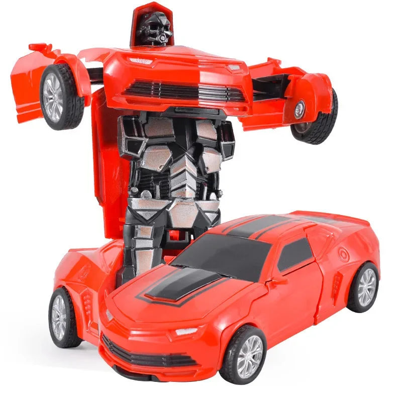 Shape-Shifting Robot Car Toy – Inertial Impact One-Button Transform Car
