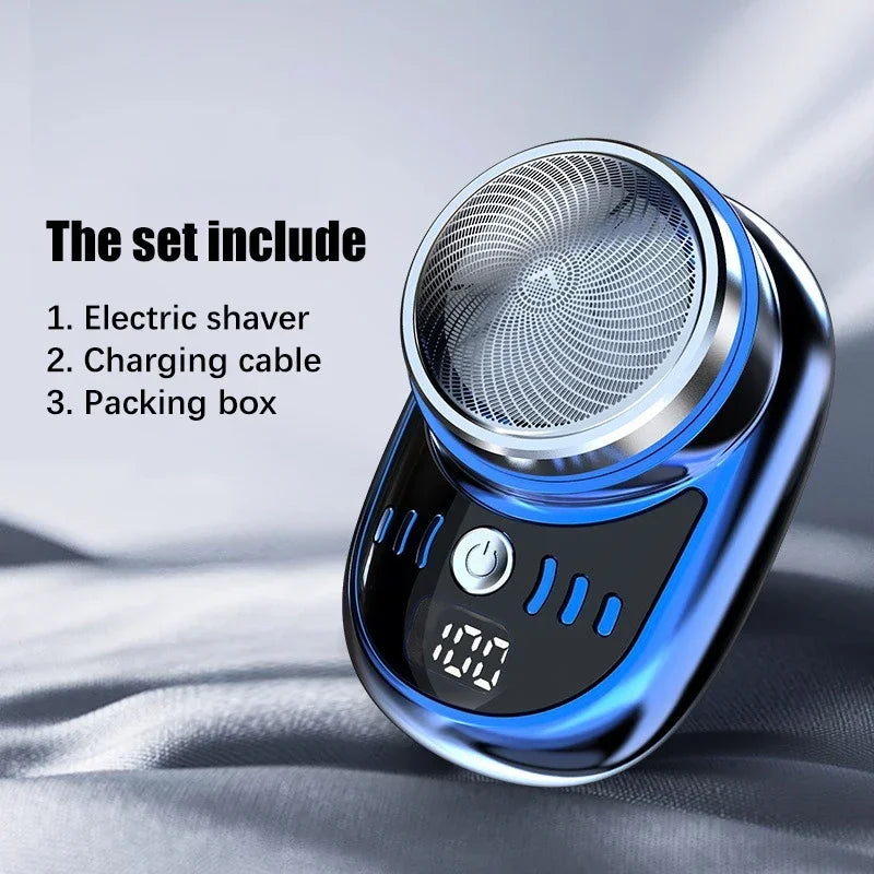 Men’s Electric Shaver | Portable USB Rechargeable Beard Trimmer | Mini Type-C Shaving Machine for Face & Beard Grooming